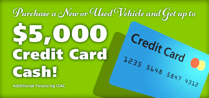 $5,000 Credit Card Cash!