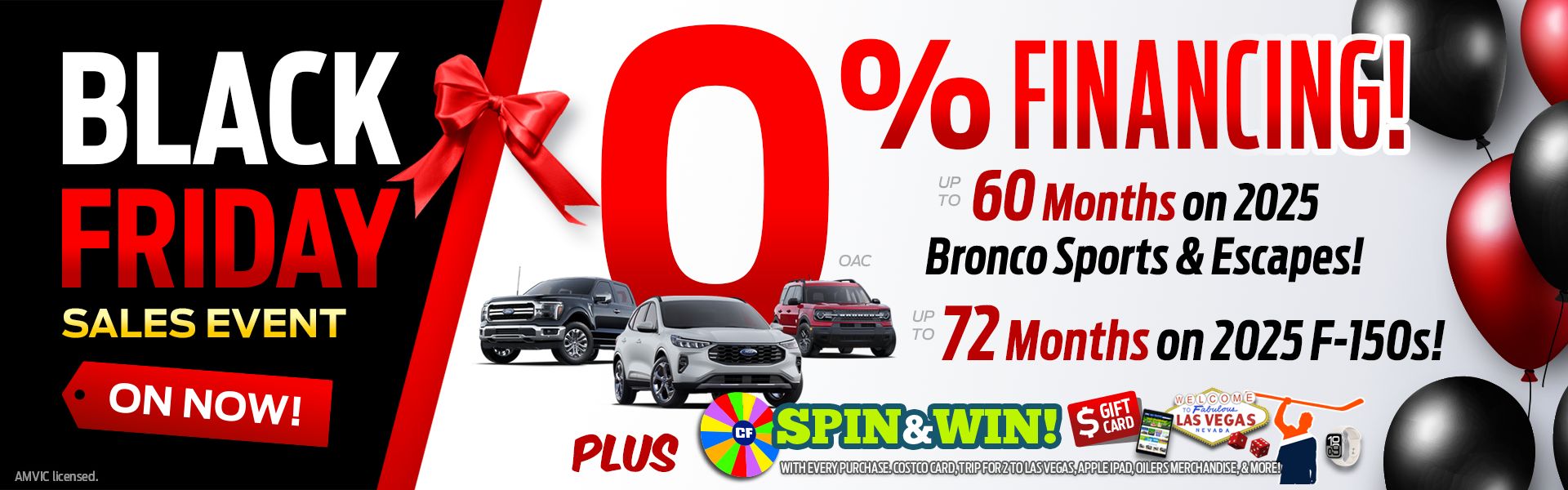 0 Percent Financing on 2025 Ford F-150, Bronco Sport, and Escape Vehicles!