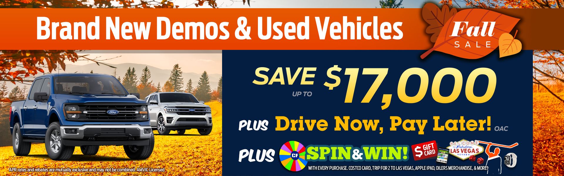 New Ford Demo and Used Vehicle Sale