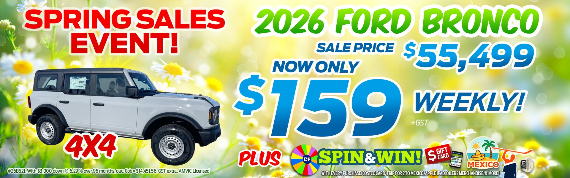 2026 Ford Bronco 4x4 Sale