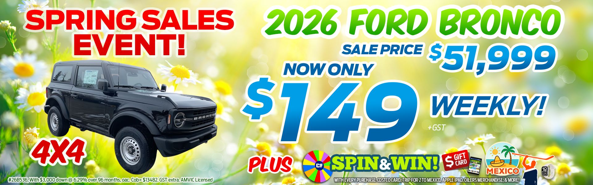 2026 Ford Bronco 4x4 Sale