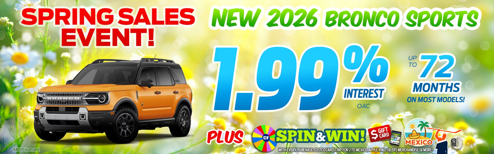 2026 Bronco Sport Sale