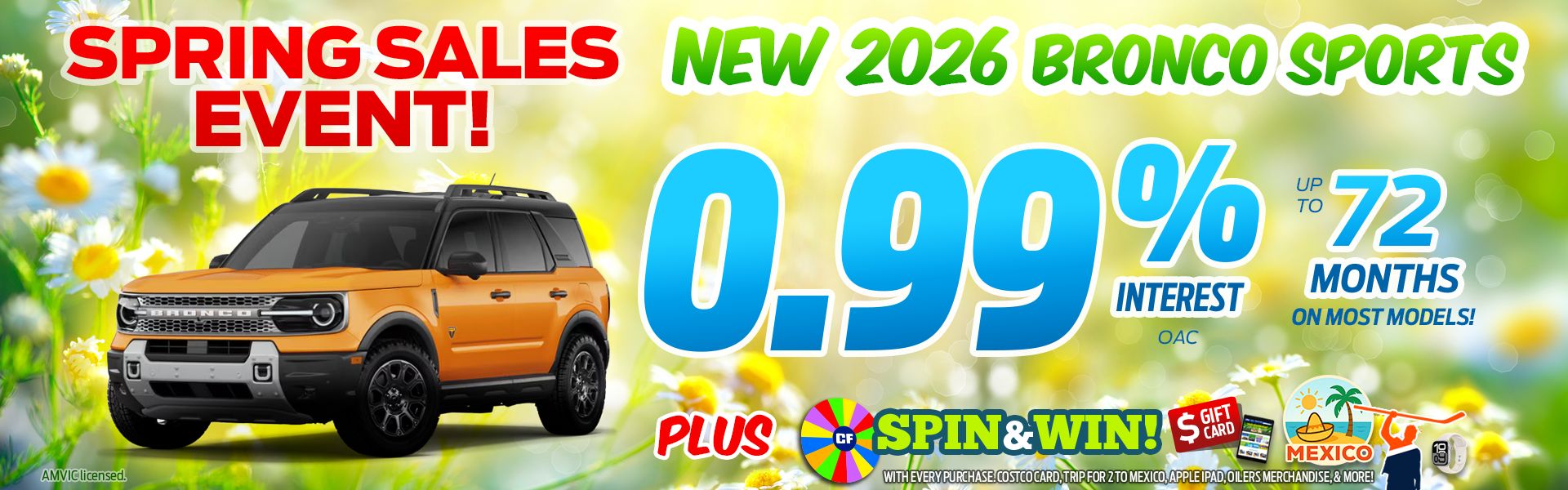 2026 Bronco Sport Sale