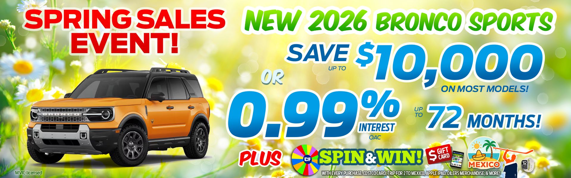 2026 Bronco Sport Sale