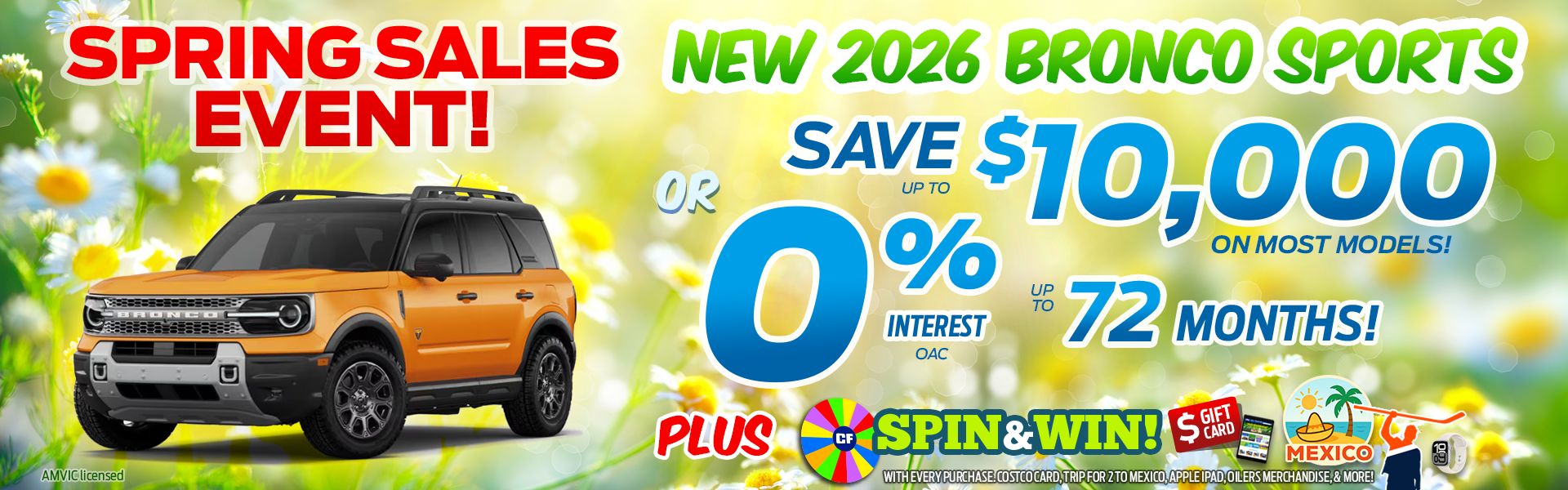 2026 Bronco Sport Sale