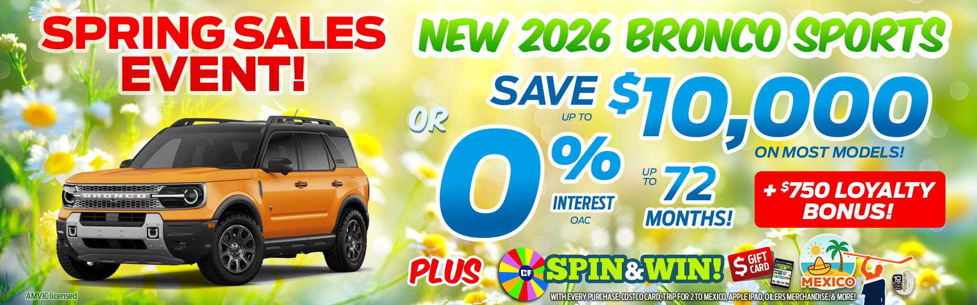 2026 Bronco Sport Sale