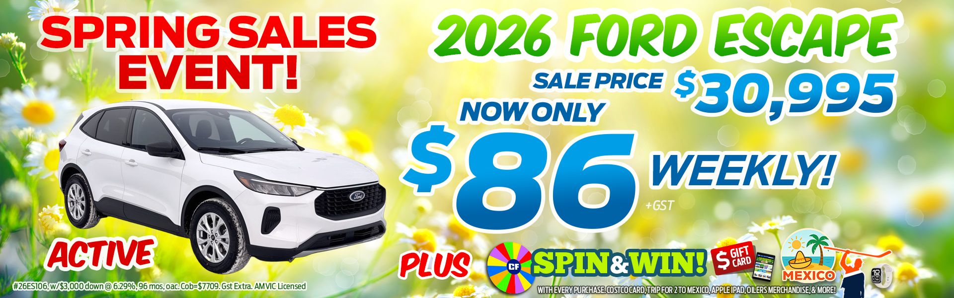 2026 Ford Escape Sale