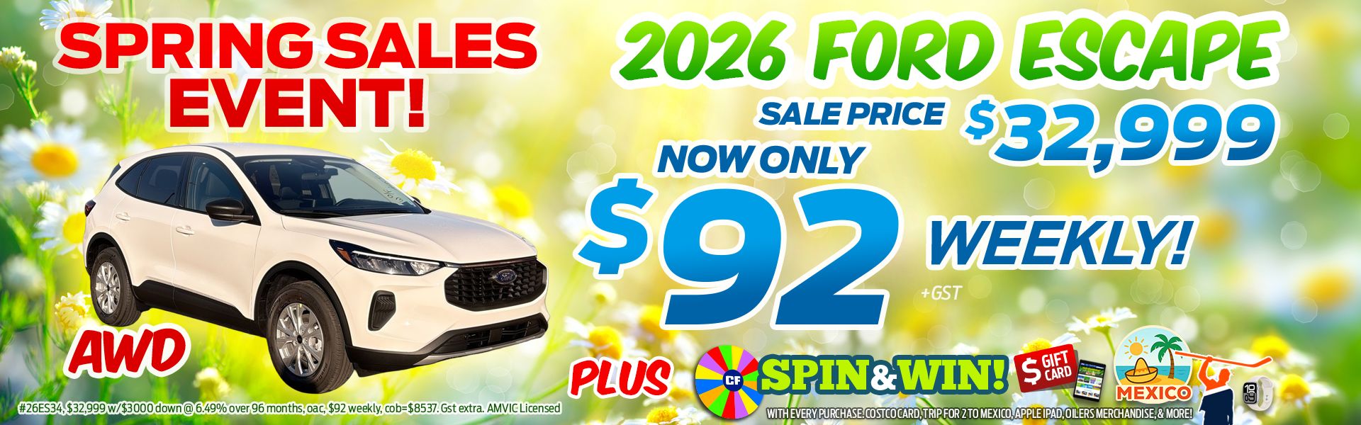 2026 Ford Escape Sale