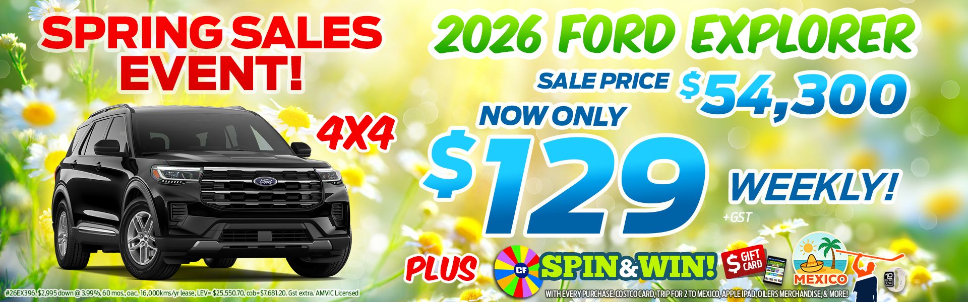 2026 Ford Explorer 4x4 Sale