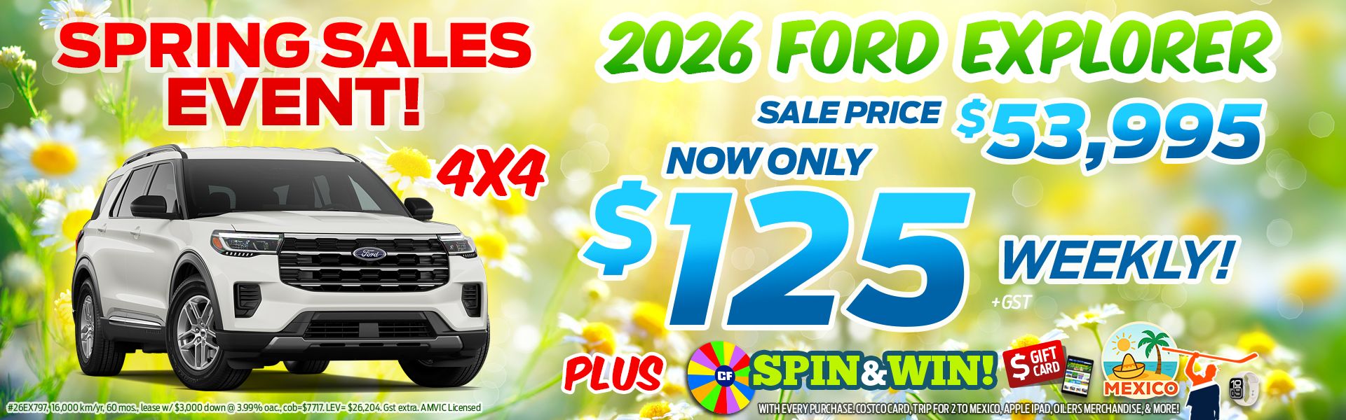 2026 Ford Explorer 4x4 Sale