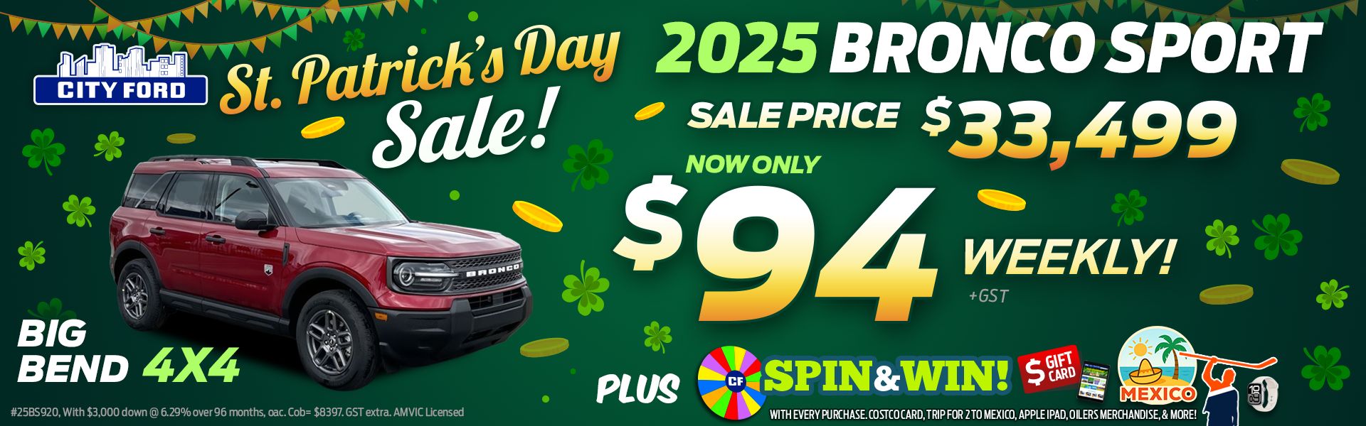 2025 Ford Bronco Sport Big Bend 4x4 Sale