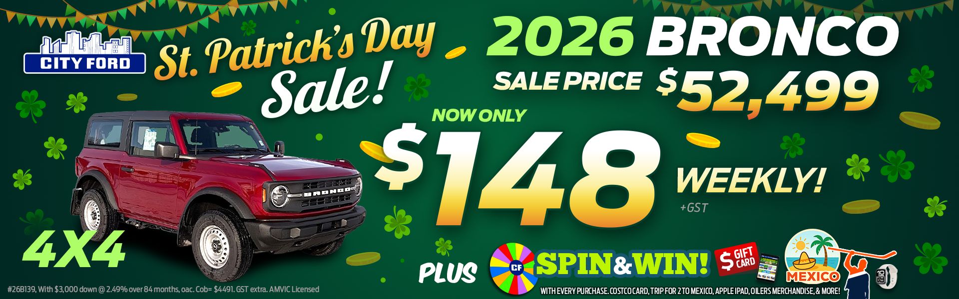 2026 Ford Bronco 4x4 Sale