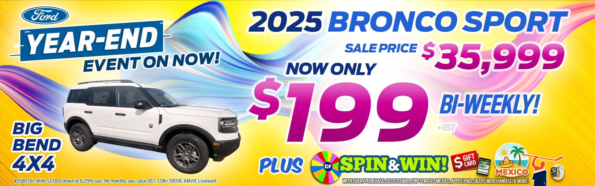 2025 Ford Bronco Sport Big Bend 4x4 Sale