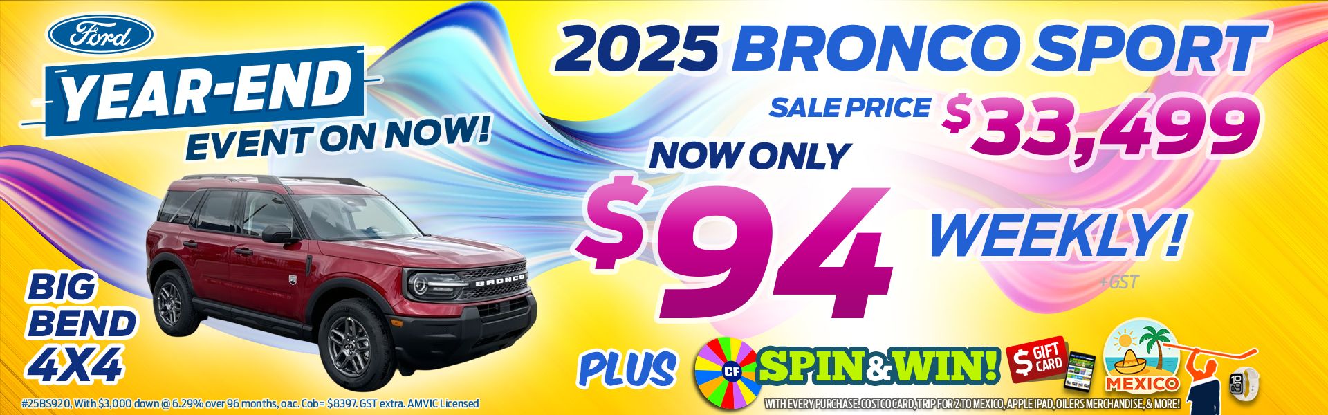 2025 Ford Bronco Sport Big Bend 4x4 Sale