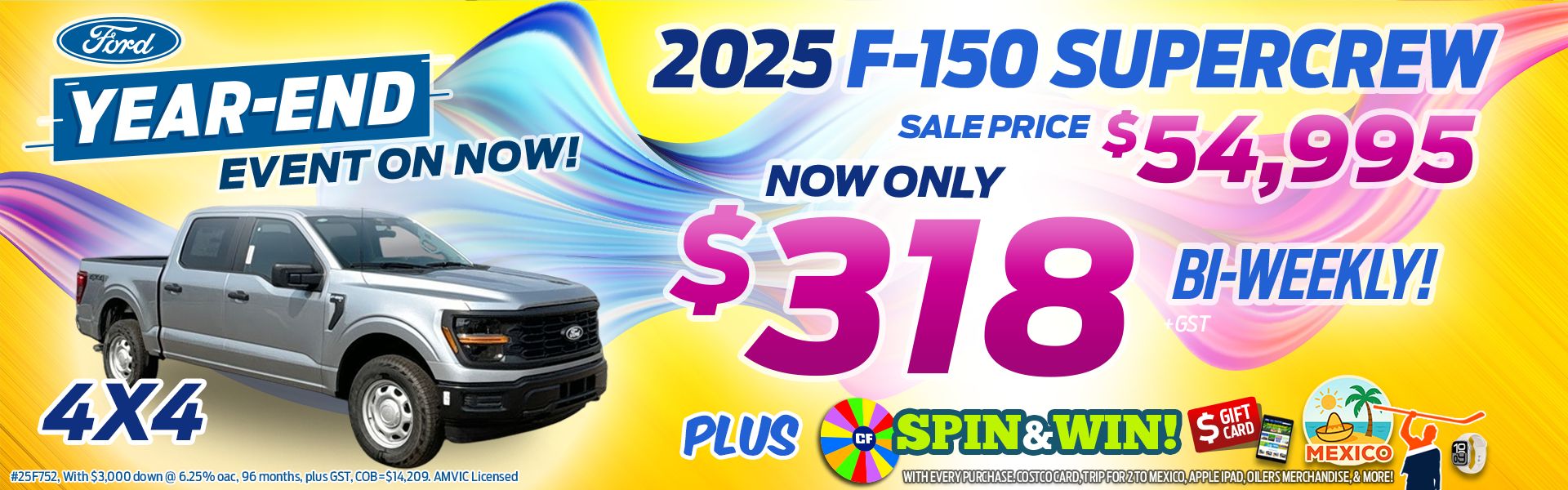 2025 F-150 SUPERCREW 4x4 SALE