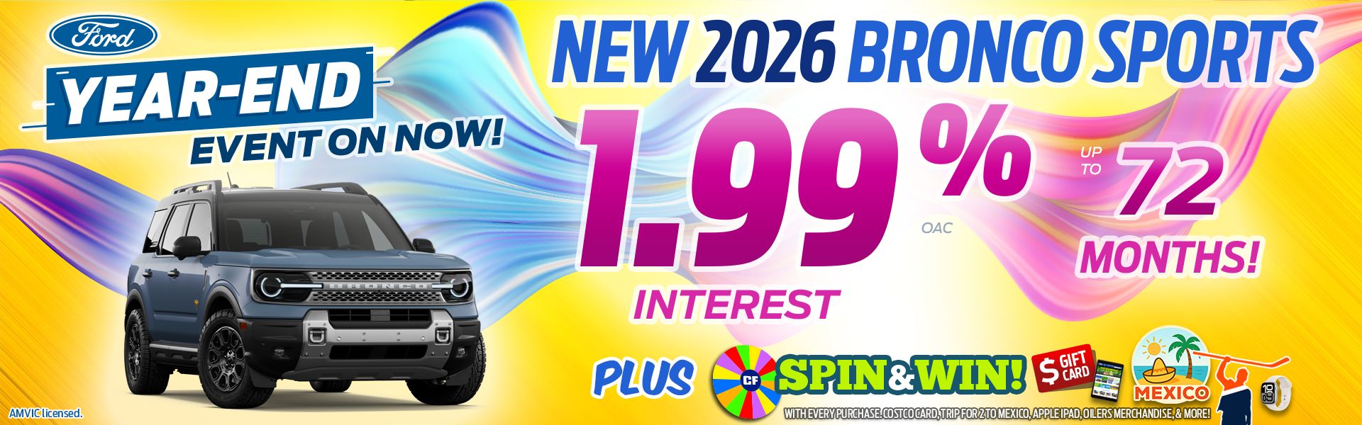 2026 Bronco Sport Sale